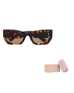 Солнцезащитные очки в оправе tortoiseshell Miu miu