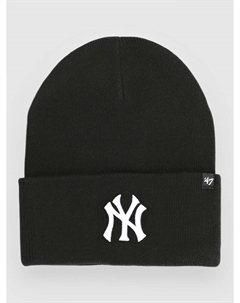 Шапка MLB NY Yankees Haymaker '47 Cuff Knit Beanie, black '47 brand