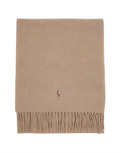 Вязаный шарф унисекс коричневый Polo ralph lauren