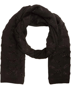 Женский вязаный шарф, Black Calvin klein