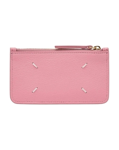 Женский картхолдер из овчины pink Maison margiela