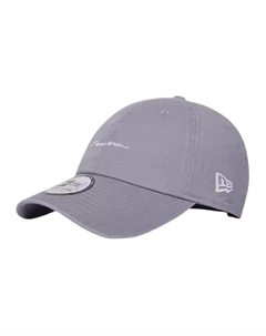 Хлопковая бейсболка унисекс серого цвета New era