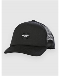 Бейсболка Heart Patch Trucker Cap, black Carhartt wip