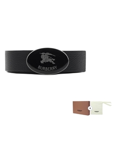 Мужской ремень из телячьей кожи black 3CM Burberry