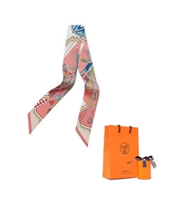 HERMES Шелковый шарф Pink Hermès