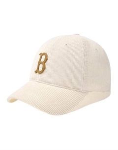 Кепка бейсболка из вельвета женская beige Mlb