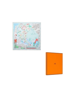 HERMES Шелковый шарф Unisex Green Hermès