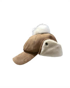 Шапки и кепки из овчины унисекс коричневый Ugg