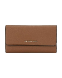 Кожаный кошелек Regular женский brown Michael kors