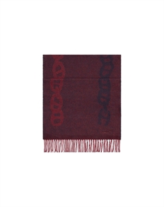 HERMES Вязаный шарф мужской красный Hermès