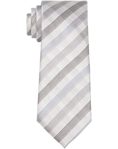 Мужской узкий галстук-бабочка в тональную клетку, Steel Calvin klein