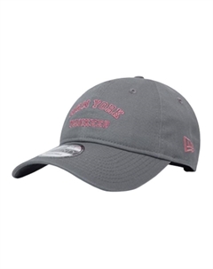 Хлопковая бейсболка унисекс серого цвета New era
