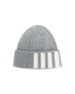 Вязаная шапка с 4 полосами, серый Thom browne