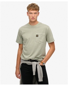 Футболка с карманом и контрастными швами Superdry