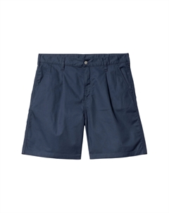 Плиссированные хлопковые шорты, синий Carhartt wip