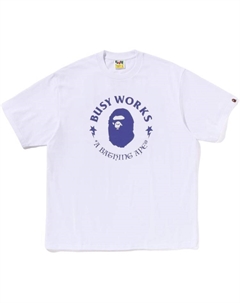 Футболка Busy Works Ape Head, белый A bathing ape®