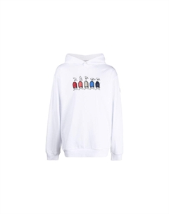 Белая толстовка для мужчин Moncler