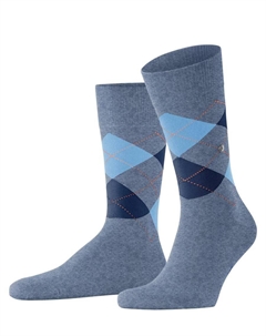 Мужские носки – King, хлопок, ромбовидный узор, логотип Burlington