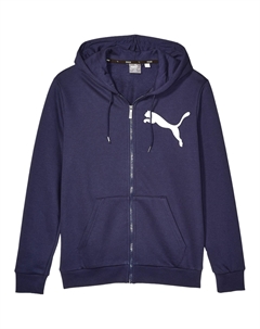 Толстовка мужская с большим лого zip fleece sweatshirt, синий Puma