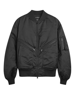 Куртка-бомбер Y 3 с застежкой-молнией, черный Y-3