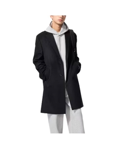 Мужское черное пальто Black Uniqlo