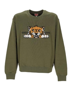 Свитшот Happy Tiger, зеленый Kenzo