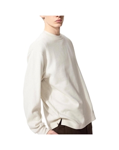 Свитшот мужской цвета айвори, слоновая кость Uniqlo