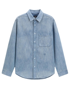 Рубашка мужская светлая потертая, Light Washed Gap