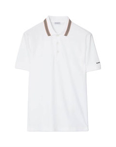 Белая поло для мужчин Burberry