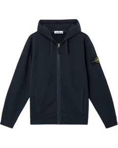 Худи на молнии, синий Stone island