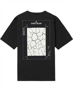 Футболка с принтом логотипа, черный Stone island