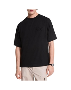 Хлопковая футболка с логотипом, черный Michael kors