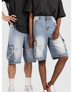 Шорты Relaxed Denim Cargo Shorts, new light blue dirty wsh Urban classics