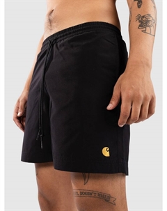 Пляжные шорты Chase Swim Boardshorts, black/gold Carhartt wip