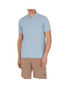 Поло из пике, синий Emporio armani