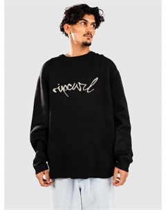 Свитер Medina Script Crew Strickpullover, black Rip curl