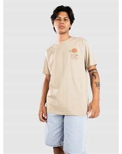 Футболка Aots - Cody Welsh Palms T-Shirt, light khaki Rip curl