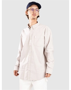 Рубашка Cassel Hemd, cassel stripe peanut/whit Carhartt wip