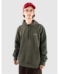 Худи Script Embroidery Sweat Hoodie, opuntia/white Carhartt wip