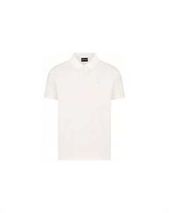 Повседневная поло из пике, белый Emporio armani