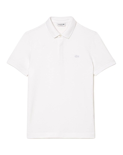 Поло с логотипом на заплатке, белый Lacoste