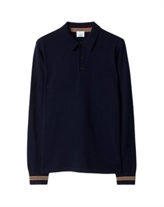 Мужская поло морского синего цвета Burberry