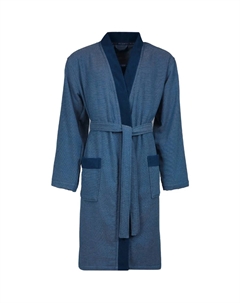 Мужской халат Francesco, идеален для сауны и спа, гостиничный халат, утренний халат, 1 шт., кимоно-стиль, Marine blau Bugatti