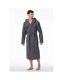 Мужской халат Essentials из мягкой, уютной махровой ткани, 200-grau Schiesser