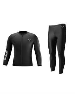 Купальный комплект для мужчин черный Mizuno