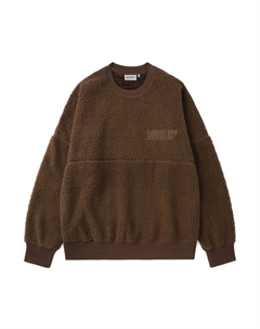 Вышитая флисовая толстовка, Coffee Carhartt wip