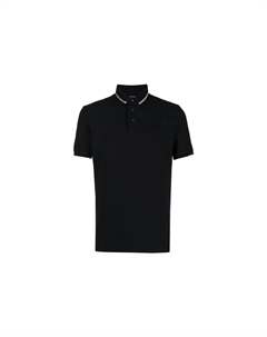 Мужская черная поло Emporio armani