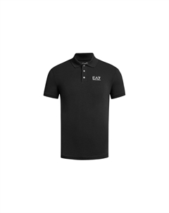 Поло EA7 SS24 мужское черное Emporio armani