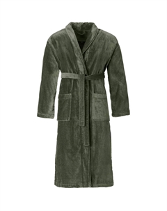 Халат Feeling-L, идеально подходит для сауны и спа, гостиничный халат, утренний халат, 1 шт., с высоким воротником, Mud green Vossen
