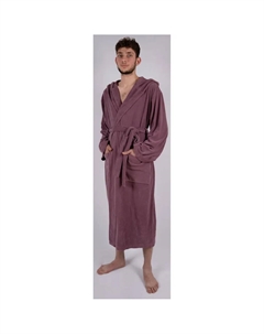 Домашний мужской халат Jule, идеально подходит для сауны и СПА, гостиничный халат, утренний халат, 1 шт., однотонный легкий махровый халат с высоким содержанием хлопка, размер S-4XL, сиреневый My home